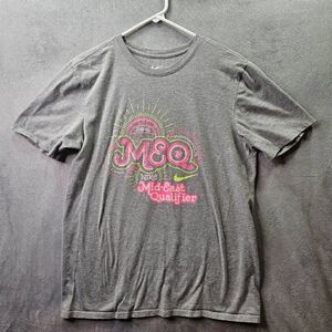 Nike Shirt Womens Sz M Grey Mid-East Qualifier 2016 Volleyball Tournament Tee
